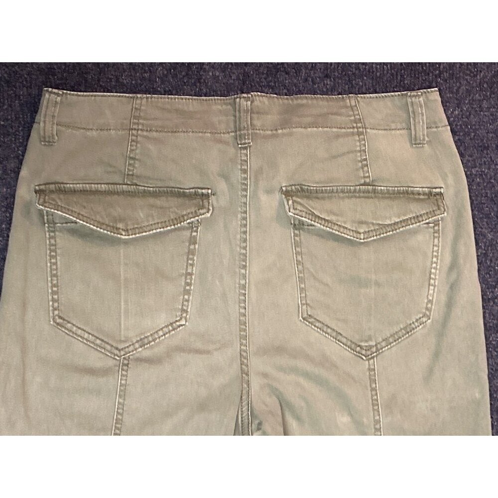 BBJ Los Angeles Olive‎ Green Cargo Pants 30 Waist Cotton Blend Juniors 11 - Picture 11 of 12